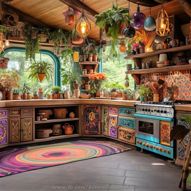 Kitchen Interior Design Ideas with Boho Style Decor | Interior ...