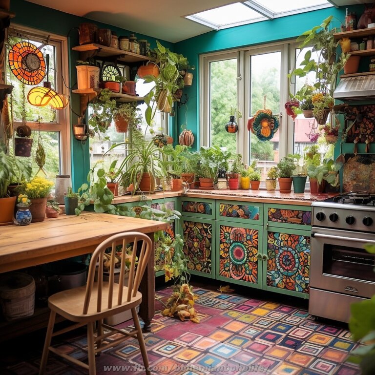 Kitchen Interior Design Ideas with Boho Style Decor | Interior ...
