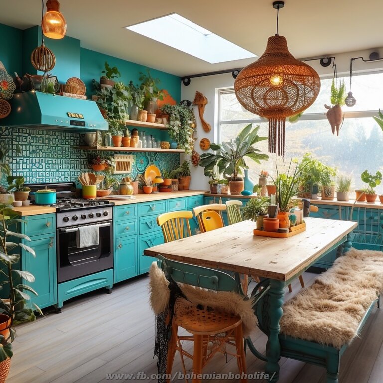 Kitchen Interior Design Ideas with Boho Style Decor | Interior ...