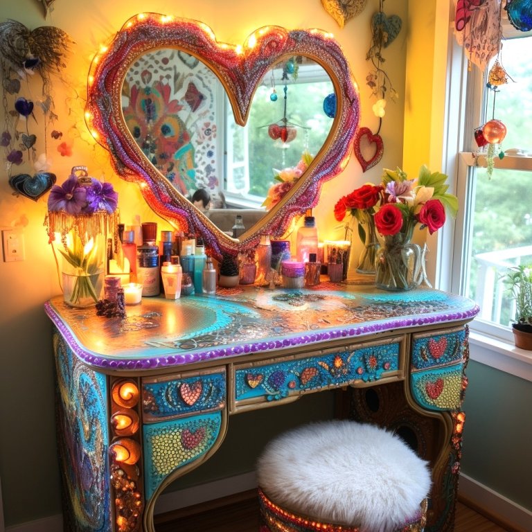 Boho Beauty Infusing Personality into Your Makeup Vanity Sanctuary 